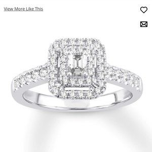 Engagement ring with enhancer.